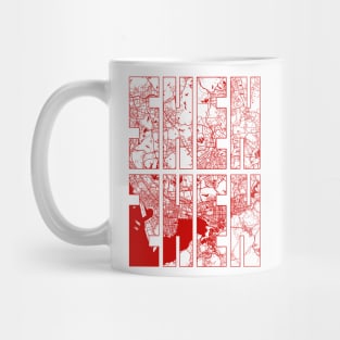 Shenzhen, China City Map Typography - Oriental Mug